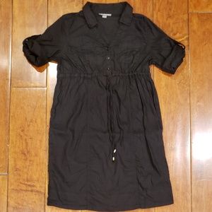 Maternity shirt dress